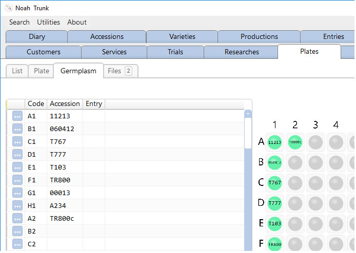 NOAH - Plant breeding software - Importing lab results for molecular markers